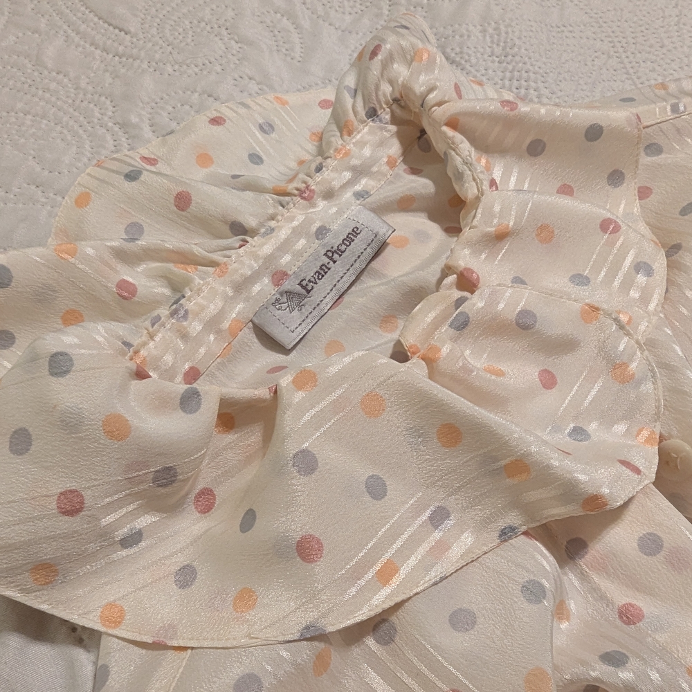 Polka Dot Ruffle Blouse